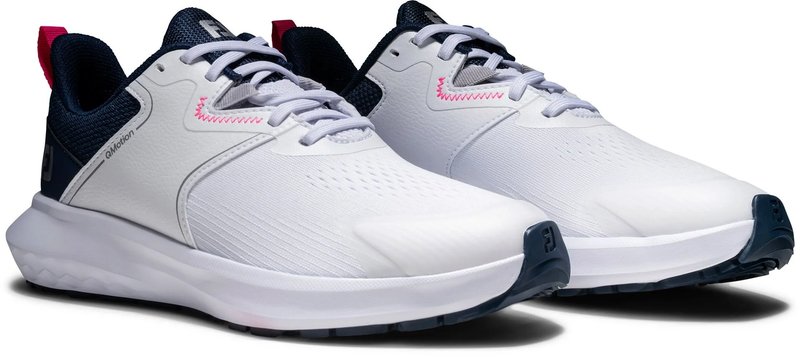 FootJoy Qmotion dámské golfové boty, bílá/modrá/růžová