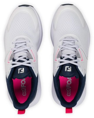 FootJoy Qmotion dámské golfové boty, bílá/modrá/růžová