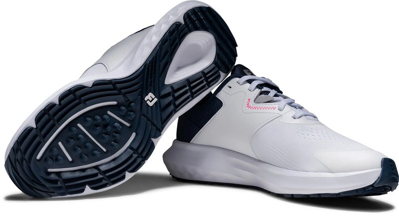 FootJoy Qmotion dámské golfové boty, bílá/modrá/růžová