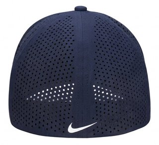 Nike Rise unisex golfová čepice, tmavě modrá/bílá
