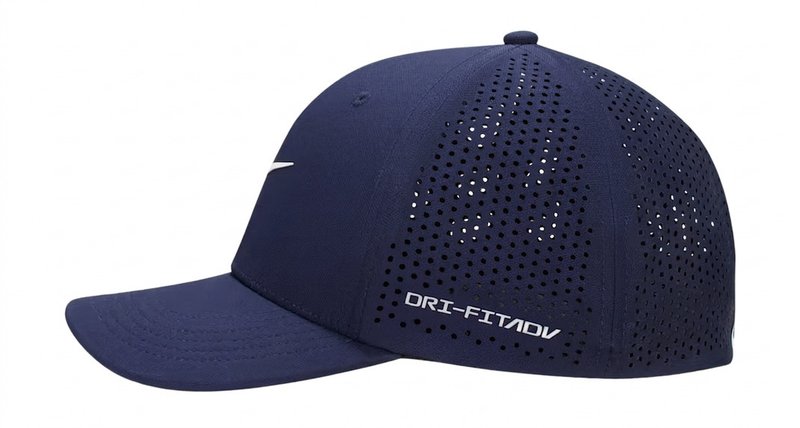 Nike Rise unisex golfová čepice, tmavě modrá/bílá