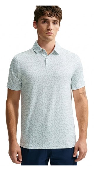 Nike Velocity Micro Print pánské polo, jade horizon/bílé