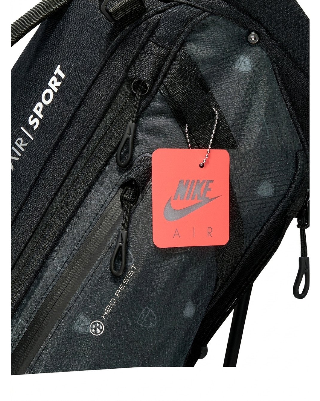 Nike Air Sport 2 stand bag, černý/iron grey/bílý