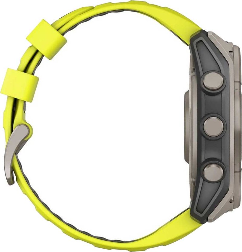 Garmin fenix® 8 – 51 mm, Solar, Sapphire, Titanium with Yellow/Graphite silicone band GPS hodinky