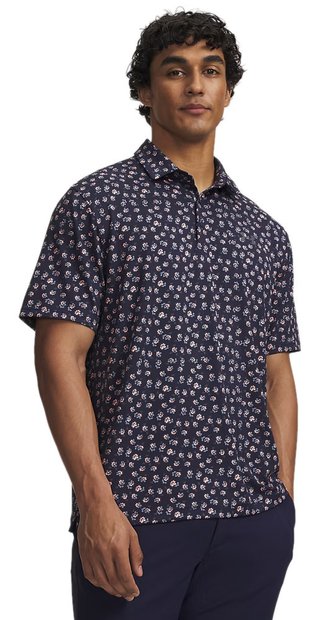 Under Armour Payoff 3.0 pánské polo, midnight navy/polish pink/castlerock
