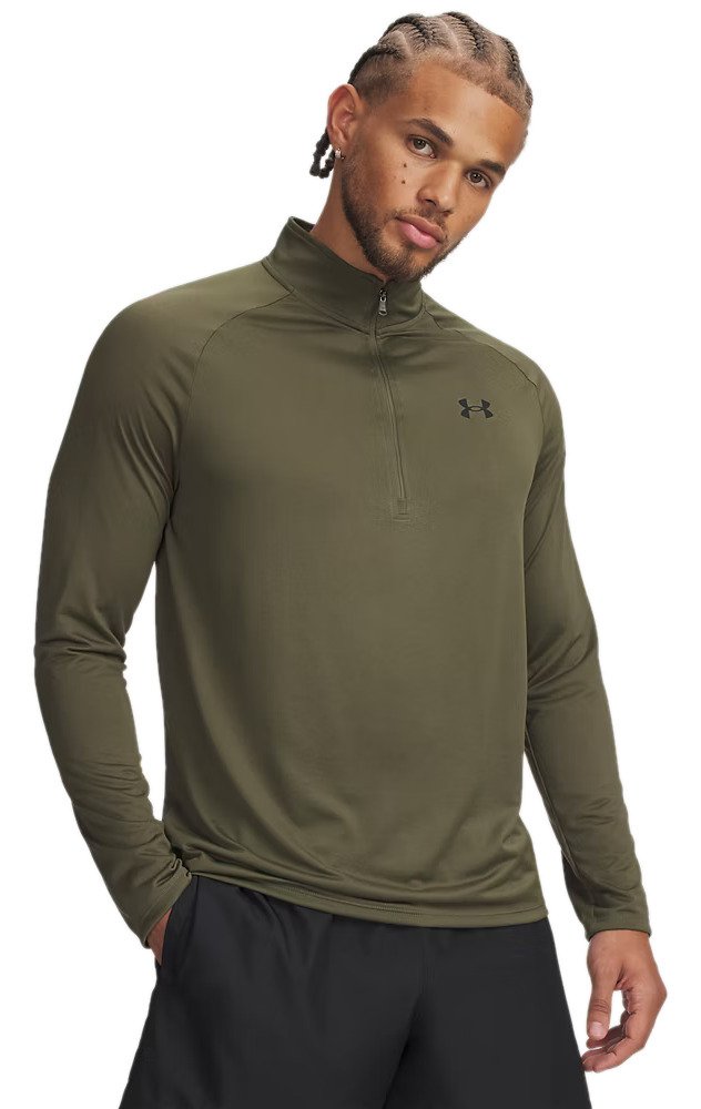 Under Armour Tech 2.0 1/2 Zip pánské tričko, zelené