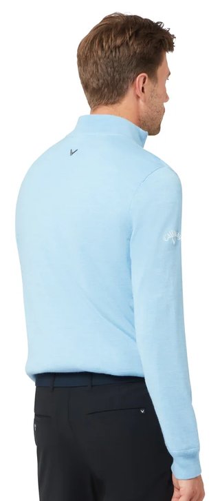 Callaway Windstopper 1/4-Zip pánský svetr, dark cerulean heather