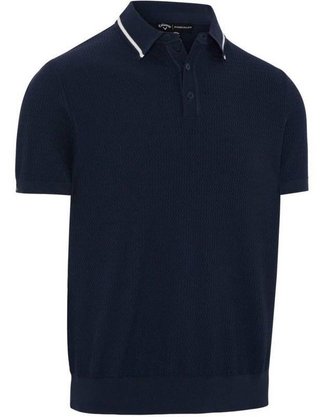Callaway Textured sweater pánské polo, peacoat