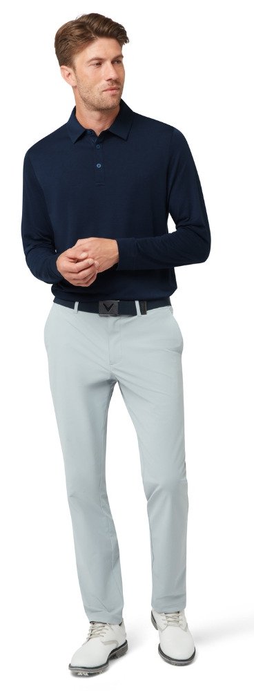 Callaway Soft Touch Long Sleeve pánské polo, peacoat