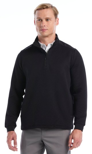 Callaway Chev Jacquard pánský svetr, caviar