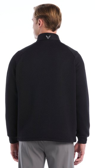 Callaway Chev Jacquard pánský svetr, caviar