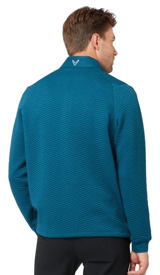 Callaway Chev Jacquard pánský pullover, blue coral