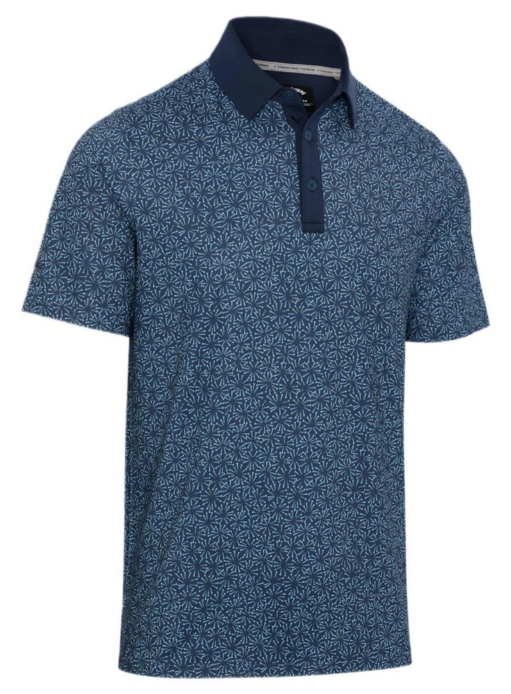 Callaway Confetti Tee Print pánské polo, peacoat