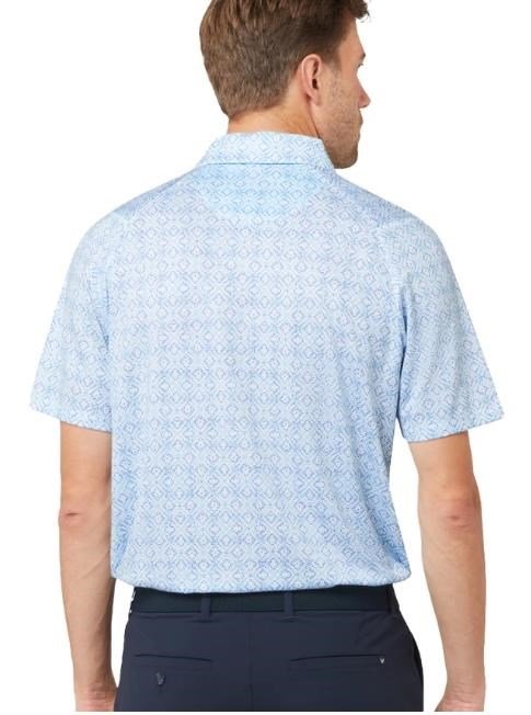 Callaway Printed Fractal Chev pánské polo, bílé