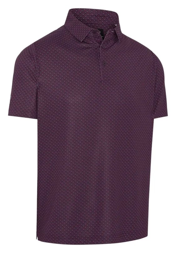 Callaway Trademark Golf Printed pánské polo, italian plum