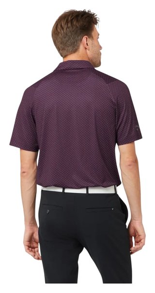Callaway Trademark Golf Printed pánské polo, italian plum
