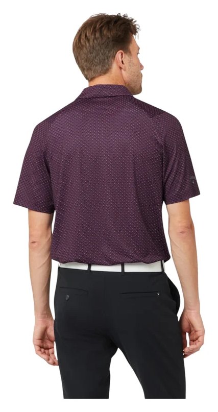 Callaway Trademark Golf Printed pánské polo, italian plum