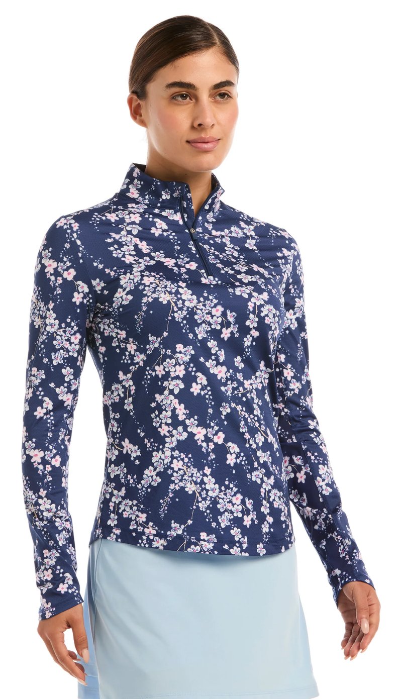 Callaway Snowy Floral dámská mikina, blue depths