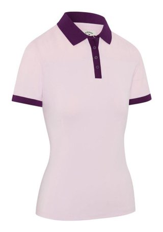 Callaway Colourblock Rib dámské polo, cherry blossom