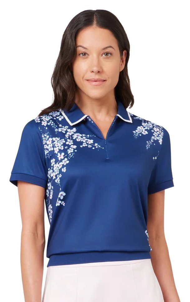 Callaway Floral Blossom dámské polo, blue depths