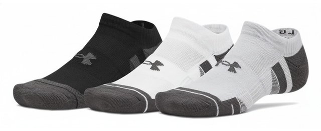 Under Armour Performance Tech No Show unisex ponožky, 3pack, mod gray/white/jet gray