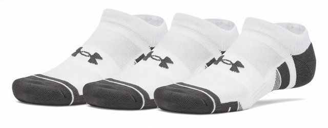 Under Armour Performance Tech No Show unisex ponožky, 3pack, bílé