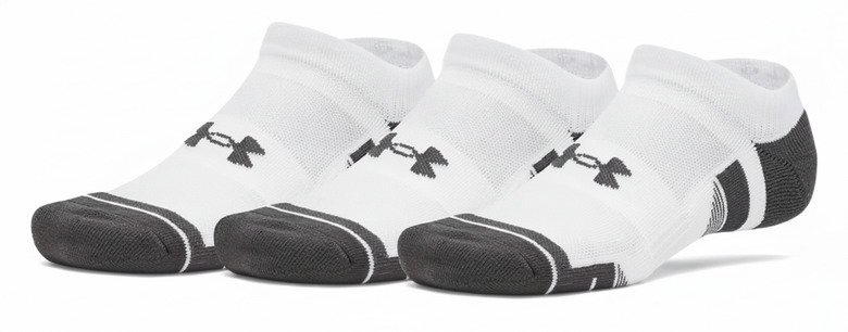 Under Armour Performance Tech No Show unisex ponožky, 3pack, bílé