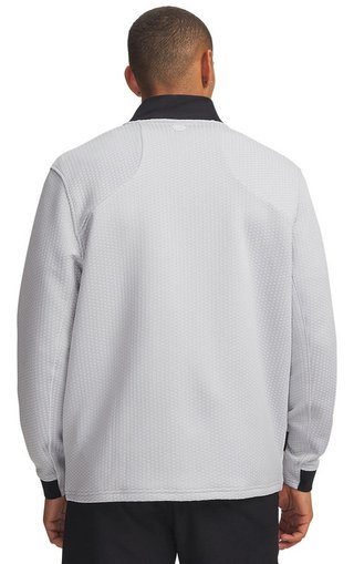 Under Armour Drive Pro Hybrid FZ pánská mikina, halo šedá/bílá