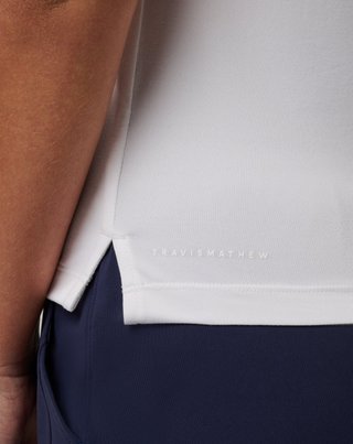 Travis Mathew Skyloft Light Sleeveless dámské polo, bílé