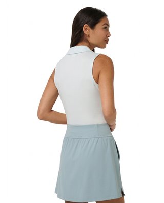 Travis Mathew Skyloft Light Sleeveless dámské polo, heather cloudwash