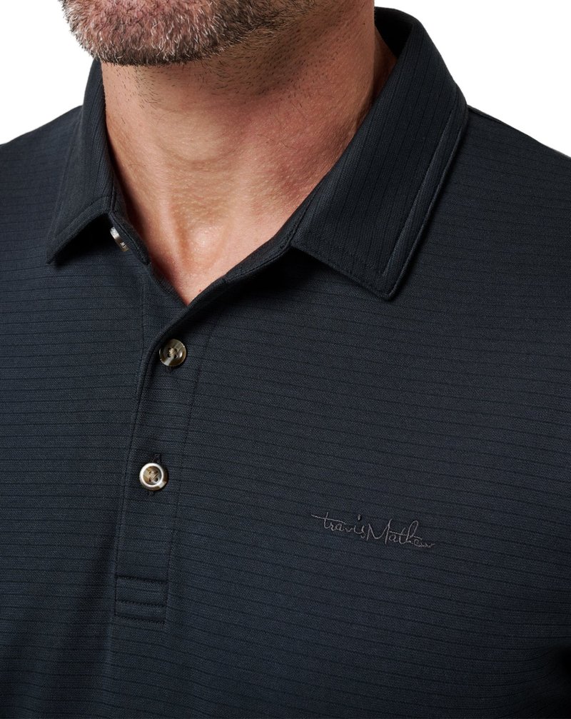 Travis Mathew The Zinna 2.0 No Logo pánské polo, černé