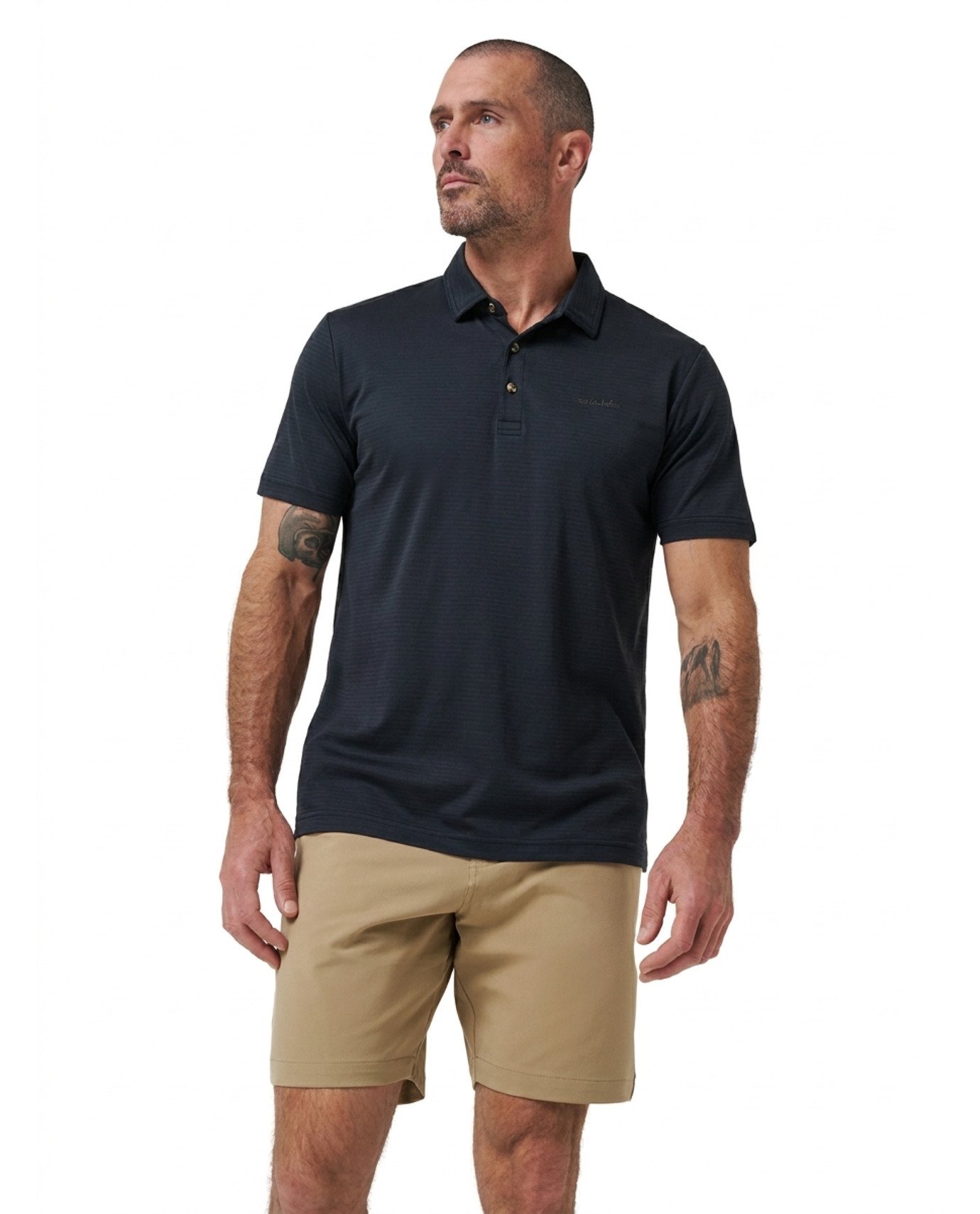 Travis Mathew The Zinna 2.0 No Logo pánské polo, černé