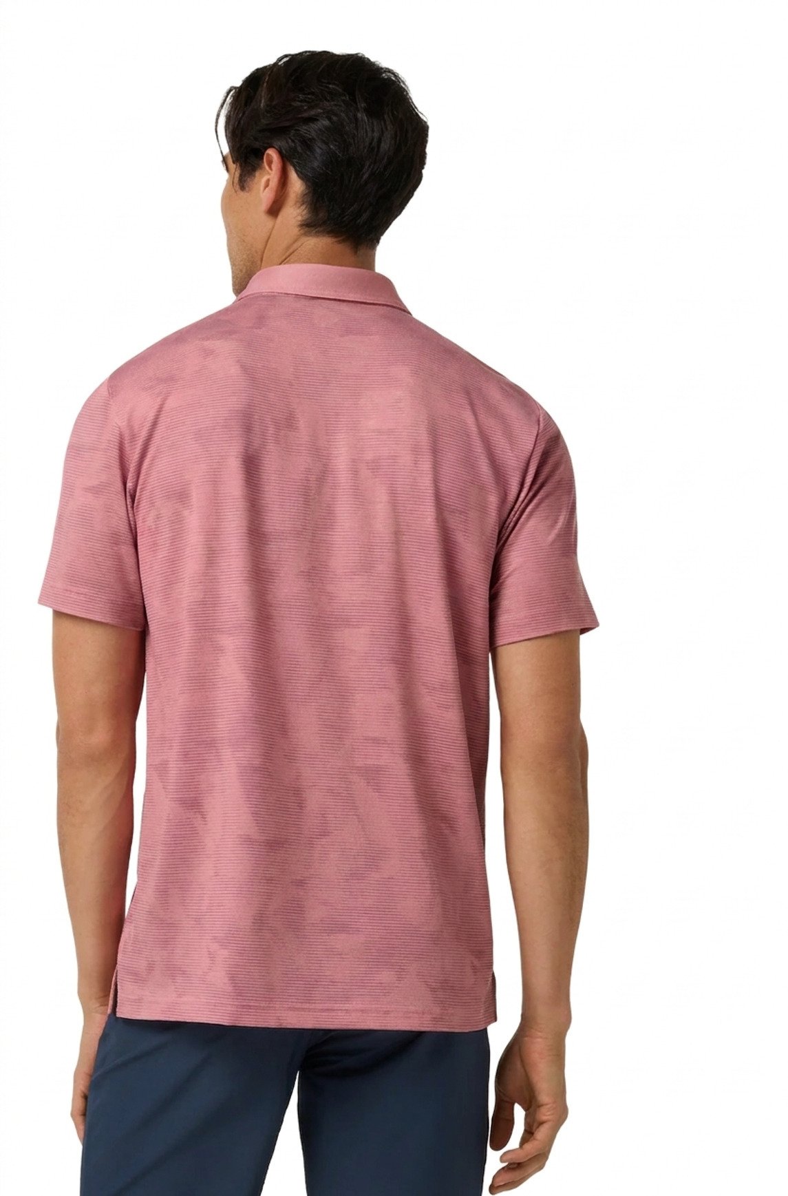 Travis Mathew Featherweight Backnine pánské polo, mauveglow