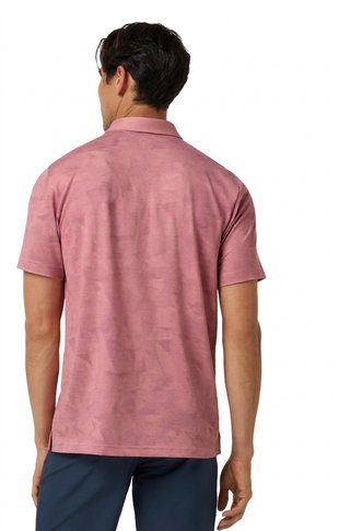 Travis Mathew Featherweight Backnine pánské polo, mauveglow