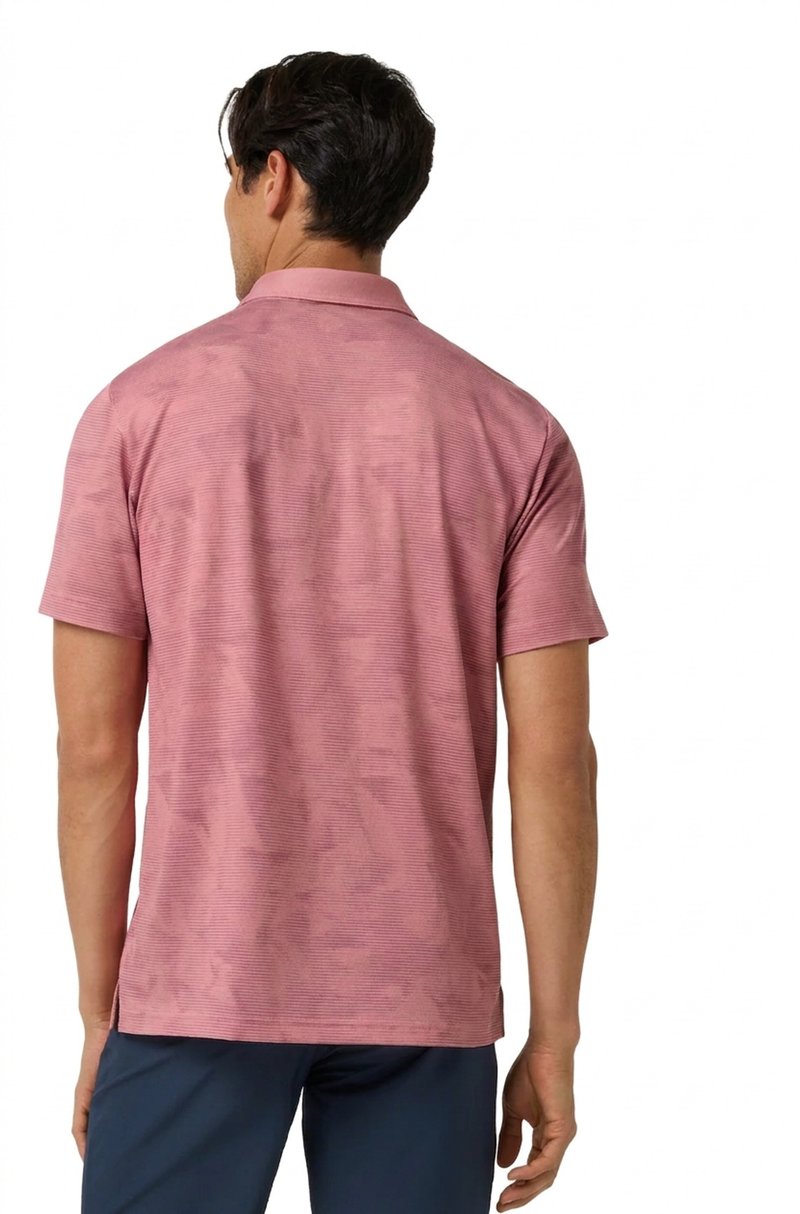 Travis Mathew Featherweight Backnine pánské polo, mauveglow