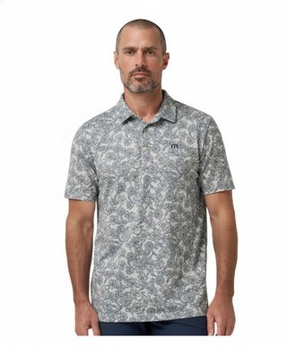 Travis Mathew Featherweight Sunbeam pánské polo, italian sand