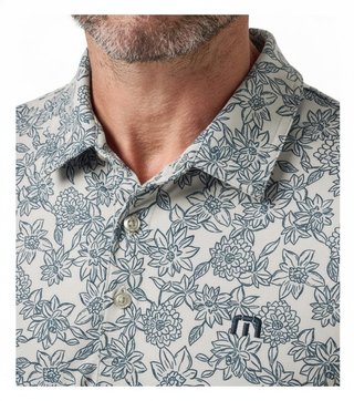 Travis Mathew Featherweight Sunbeam pánské polo, italian sand