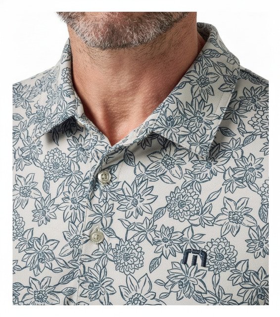 Travis Mathew Featherweight Sunbeam pánské polo, italian sand