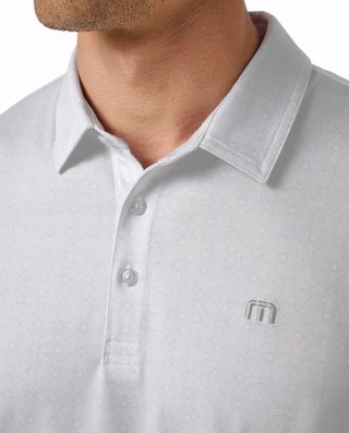 Travis Mathew Featherweight Trophy Ready pánské polo, bílé