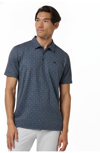 Travis Mathew Featherweight Trophy Ready pánské polo, total eclipse