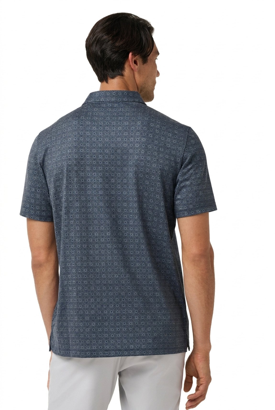 Travis Mathew Featherweight Trophy Ready pánské polo, total eclipse