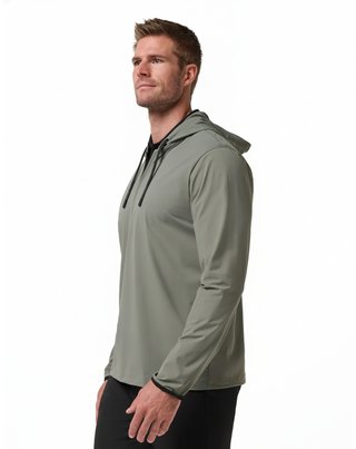 Travis Mathew Hero Hour Tech pánská mikina, dark olive