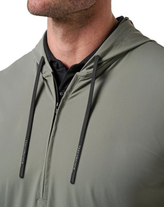 Travis Mathew Hero Hour Tech pánská mikina, dark olive