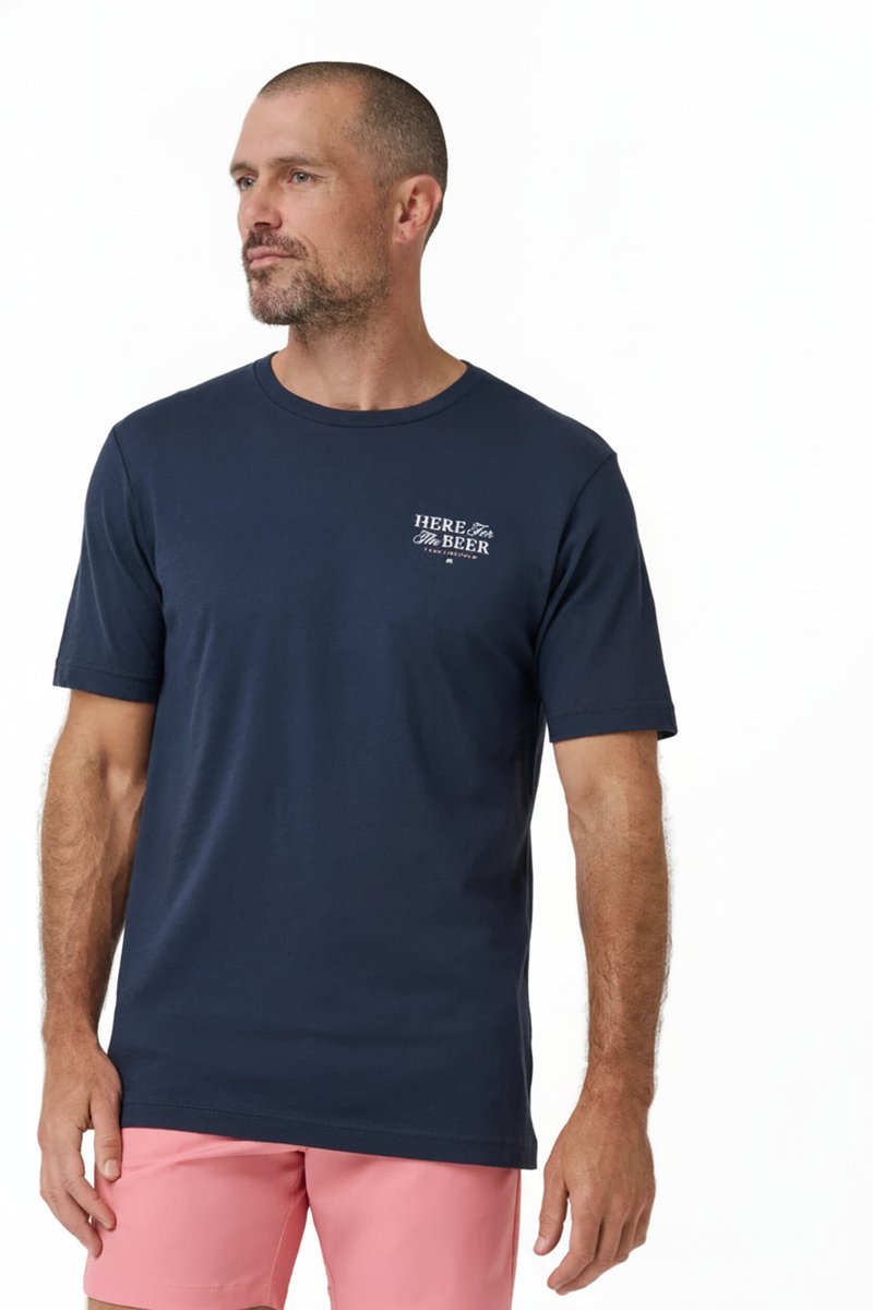 Travis Mathew Stout Standard pánské tričko, total eclipse