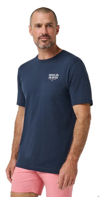 Travis Mathew Stout Standard pánské tričko, total eclipse