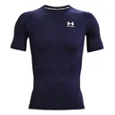 Under Armour HeatGear pánské kompresní tričko, midnight navy/bílé