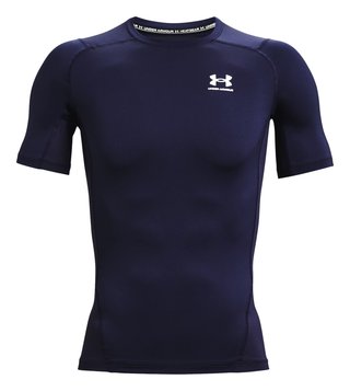 Under Armour HeatGear pánské kompresní tričko, midnight navy/bílé