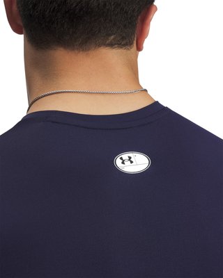 Under Armour HeatGear pánské kompresní tričko, midnight navy/bílé