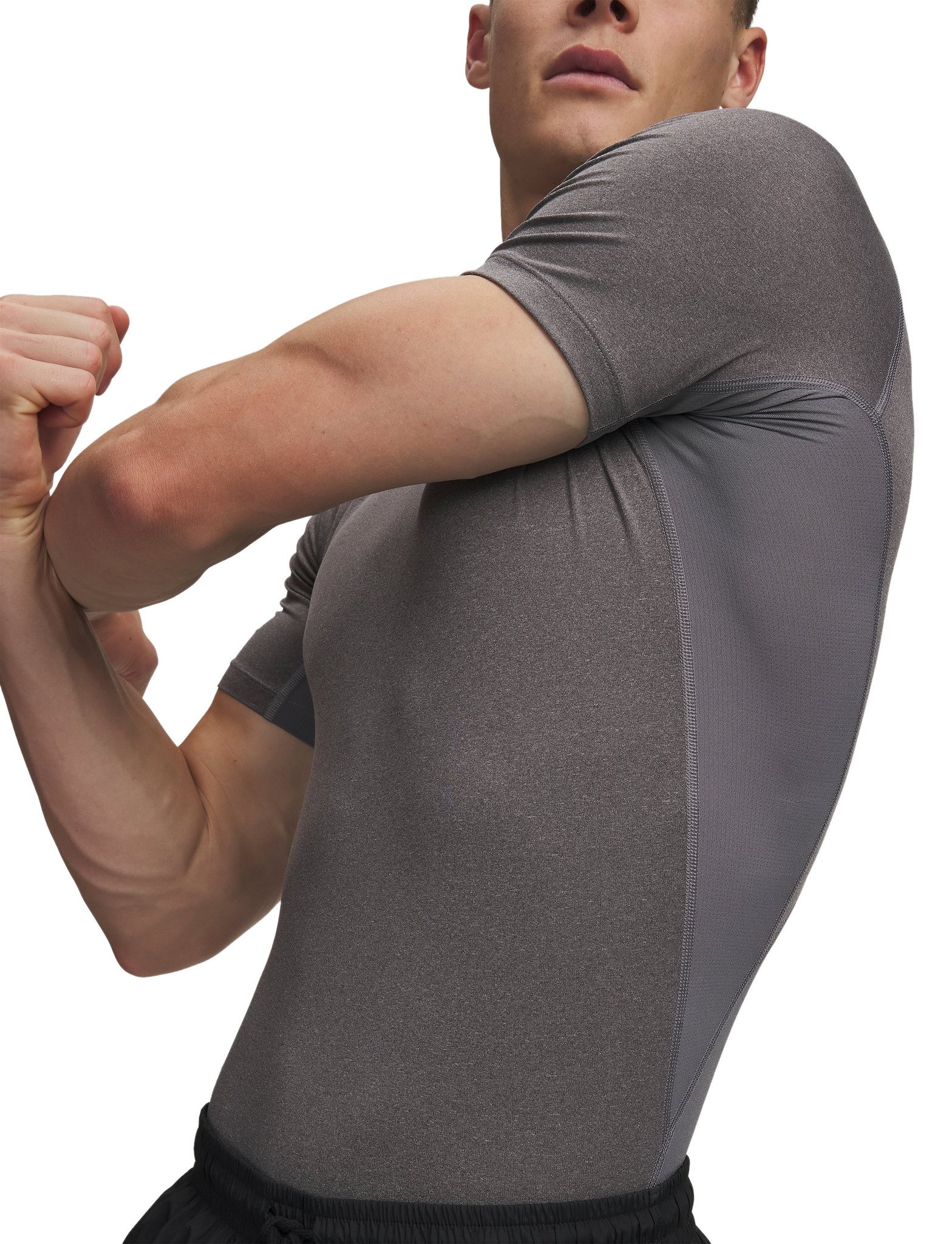 Under Armour HeatGear pánské kompresní tričko, carbon heather