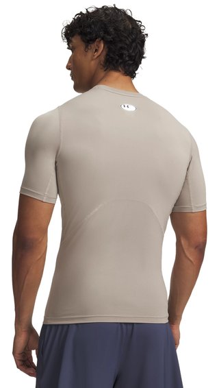 Under Armour HeatGear pánské kompresní tričko, timberwolf taupe